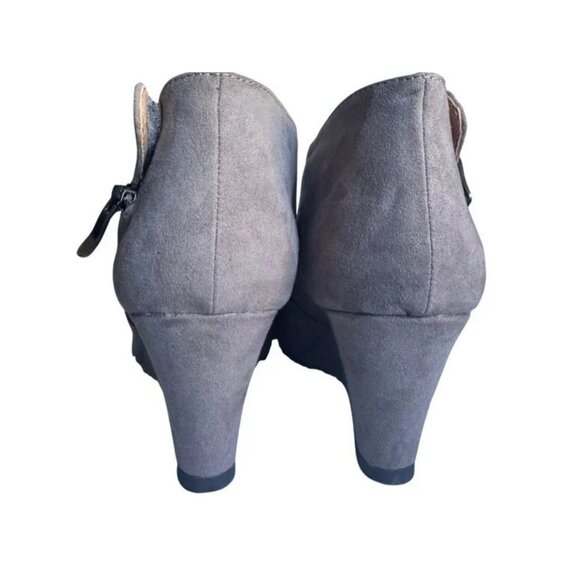 CL by Chinese Laundry Women's Valerie Wedge Boot Charcoal Super Gray Size 10 NEW - Picture 4 of 8